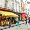 Cafés and restaurants in rue Montorgueil